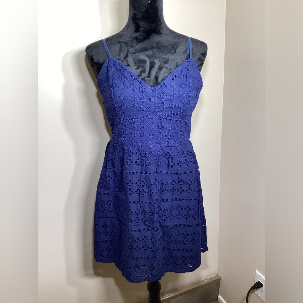 Trixxi Navy Blue Spaghetti Strap Dress Size 13